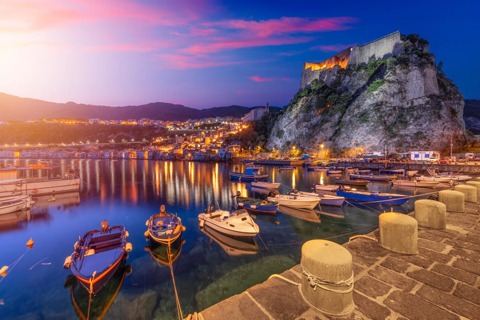 Scilla, Italy at the Port